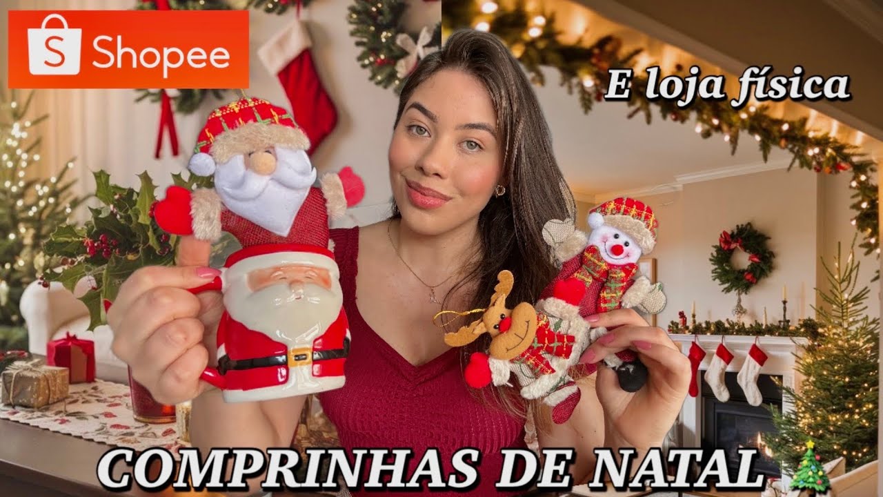 COMPRINHAS DECORAÇÃO DE NATAL DA SHOPEE | Tudo lindo 😍