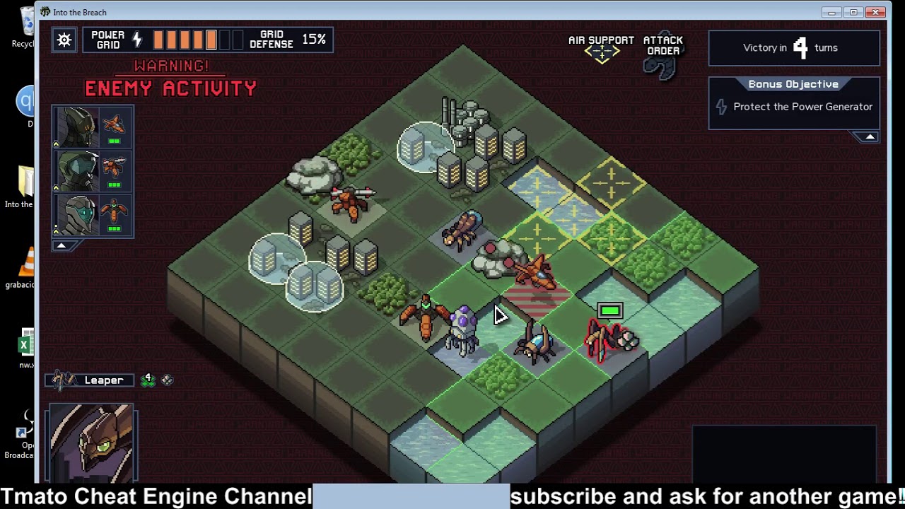 Into the Breach | Infinite cores, influence, power, coins etc... | Tmato cheat engine