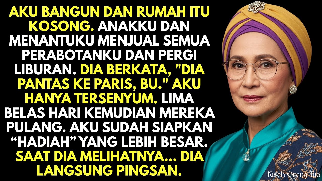 Anakku Menjual Semua Perabotanku Dan Meninggalkanku Di Rumah Kosong Untuk Ke Paris&hellip;