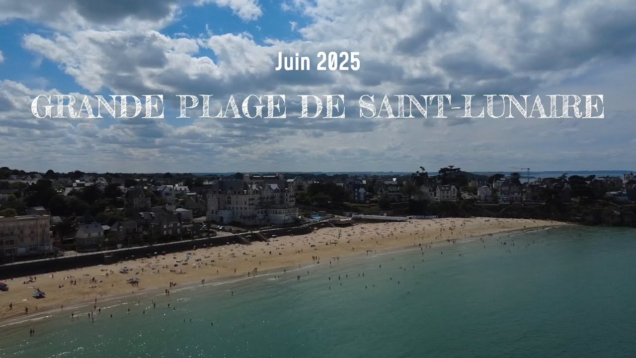 Grande plage de Saint-Lunaire - #travel #plage #bretagne #illeetvilaine #drone #dji