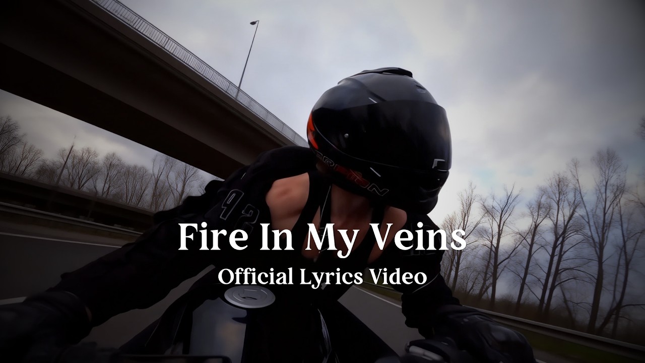 Fire In My Veins - Official Lyrics Video - Dark Romance (drunken night mv)