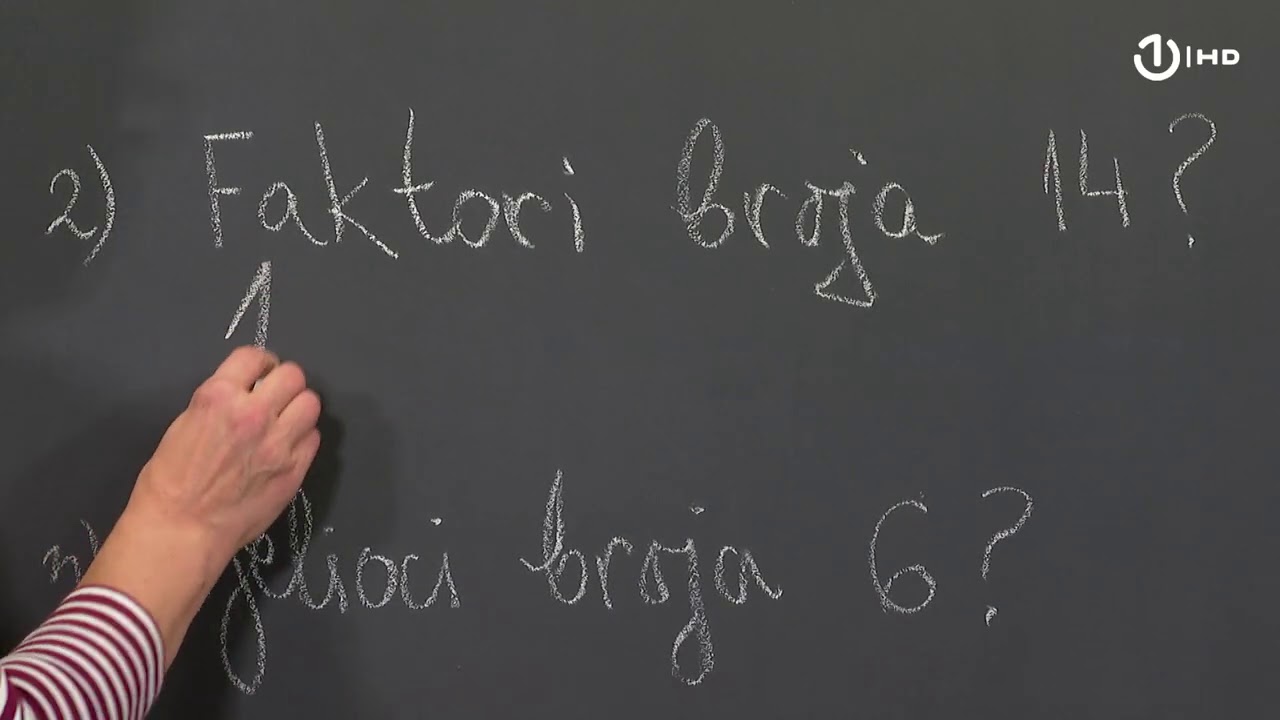 Domaća zadaća za 6. razred: Matematika - Faktori i sadržaj prirodnog broja