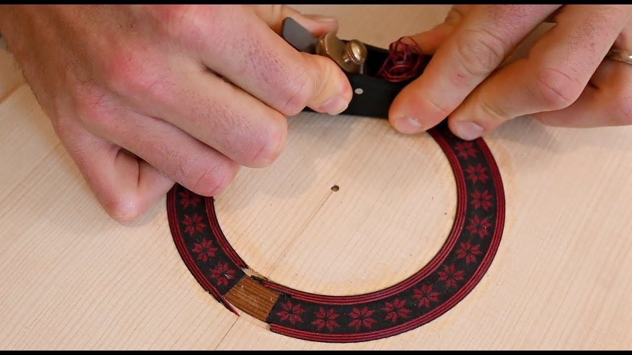 Crafting a Palestinian Tatreez Rosette | Classical Guitar Making