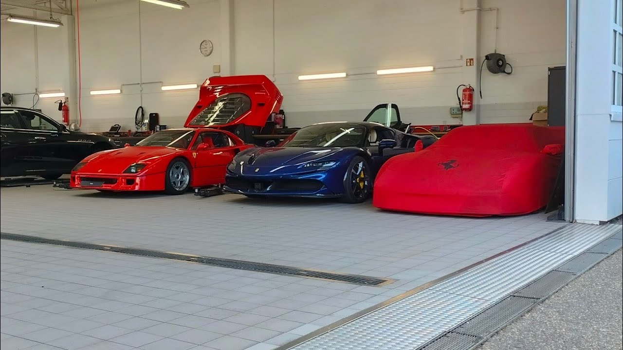 Ferrari F50 und 2x Ferrari F40 bei Gohm in Singen