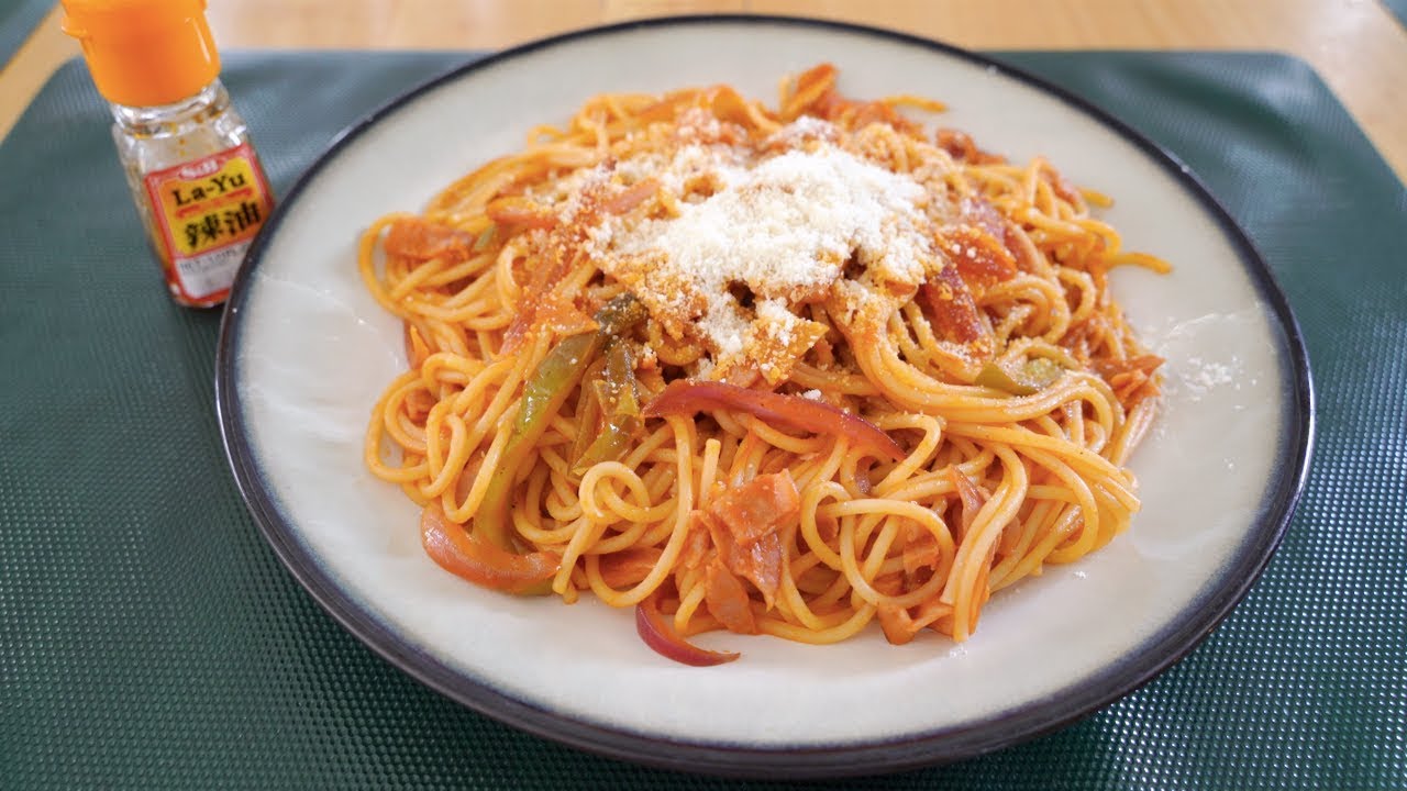Original Yokohama Napolitan ナポリタン Spaghetti Recipe - Japanese Butter & Ketchup Pasta! [4K ASMR]
