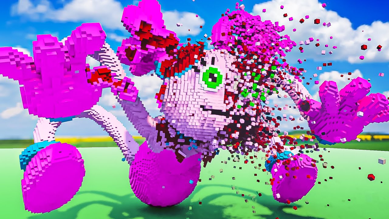 Fully CRUMBLING MOMMY LONG LEGS Into 1000000 CUBES  - Teardown Mods