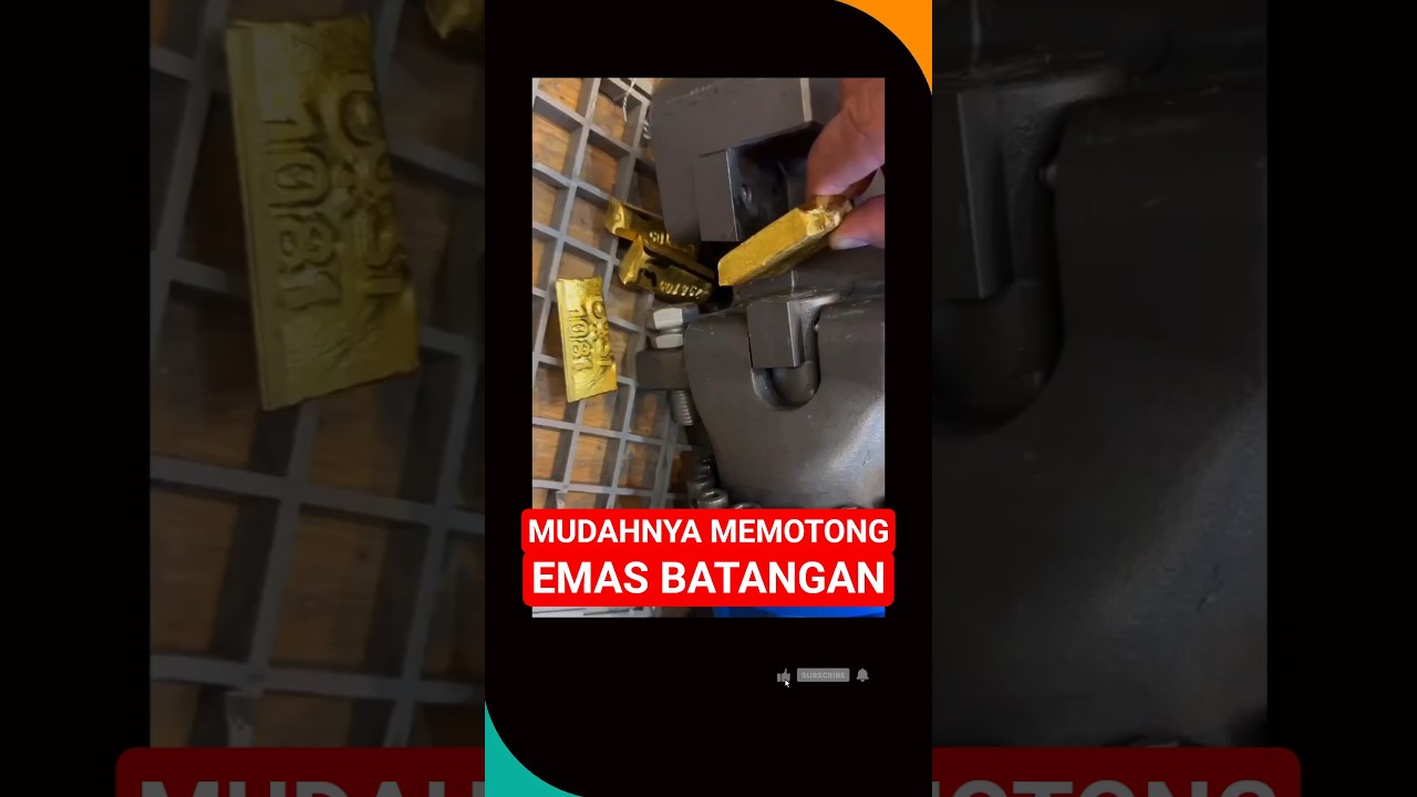 ALAT PEMOTONG EMAS BATANGAN #logammulia #emas #gold #emasbatangan #emasantam #logam #alatpemotong