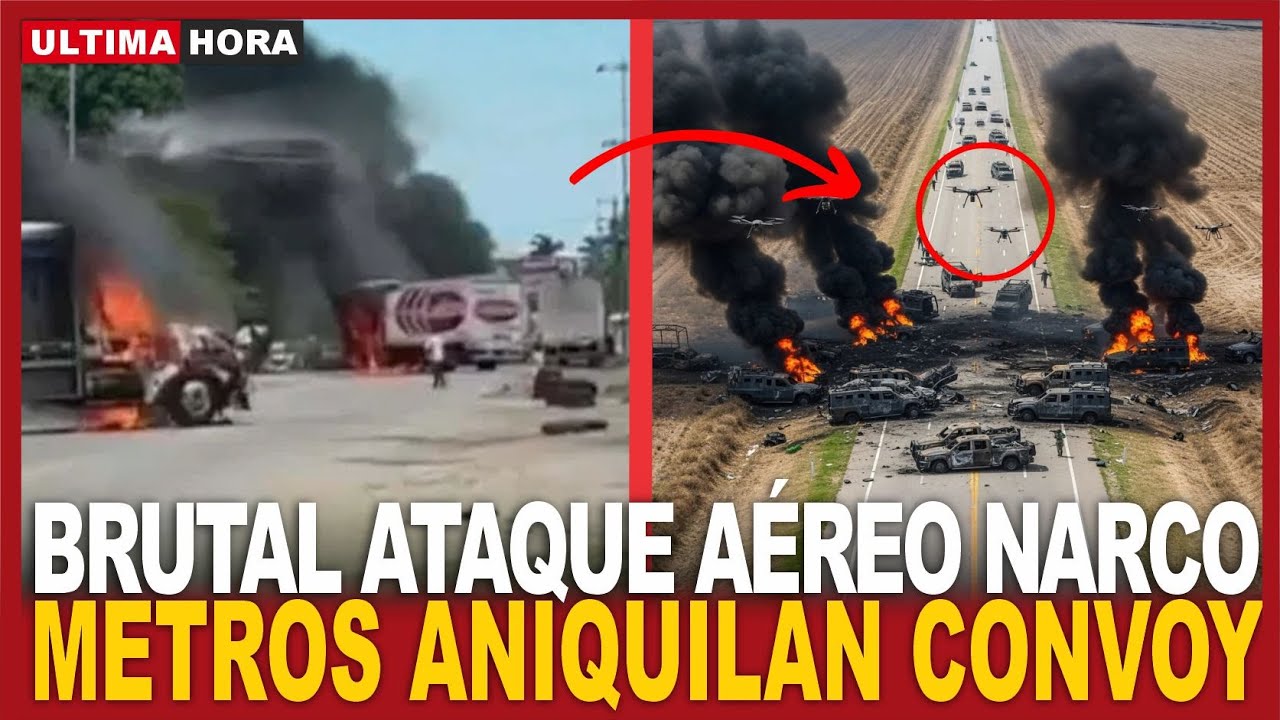 METROS ANIQUILAN convoy: Destruyen 12 monstruos del CDN con drones, ataque A&Eacute;REO