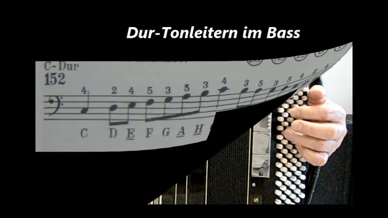 Akkordeon-Schule - Folge 12: Dur-Tonleitern im Bass