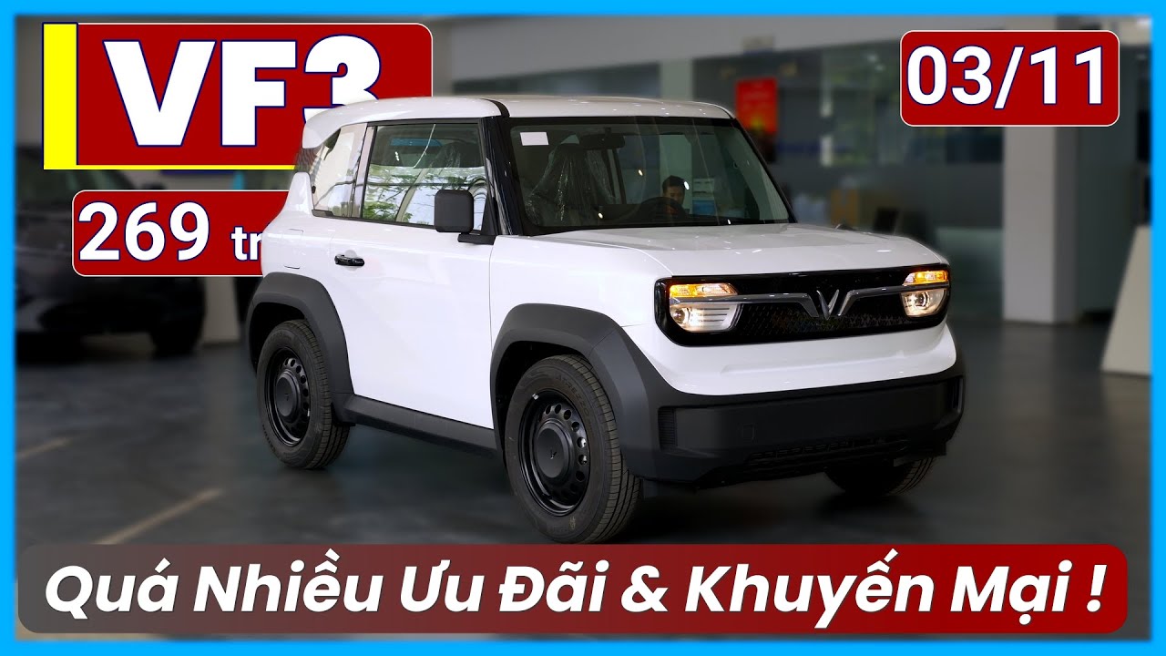 VF3 Tháng 11 Quá Nhiều Ưu Đãi. Giá Chỉ Hơn 260 Triệu, Hỗ Trợ Vay 100%  | Xe Việt