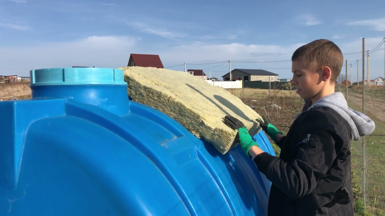 Утепление ёмкости для воды 28 ноября 2021 г.
