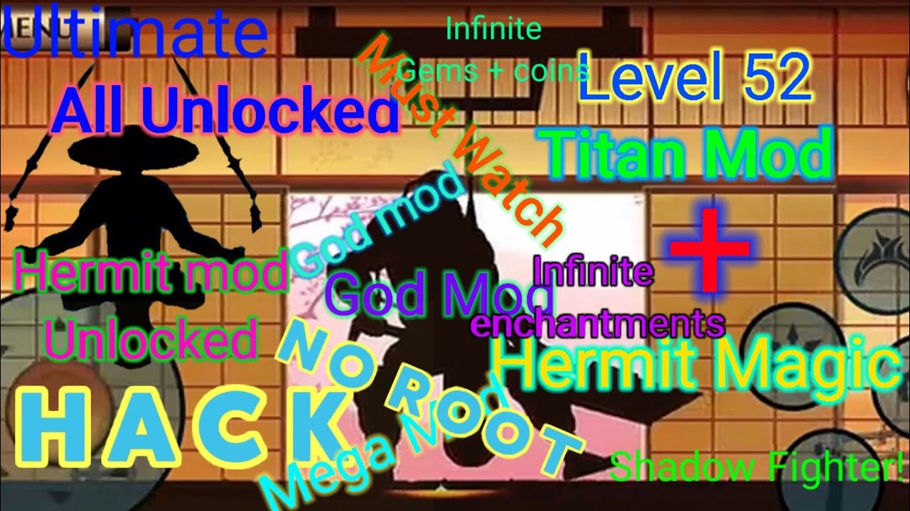 Shadow Fight 2 Hacking || Mega GOD MOD || NO ROOT || HERMIT SKILL ¦ TITAN MOD || Shadow Fighter!