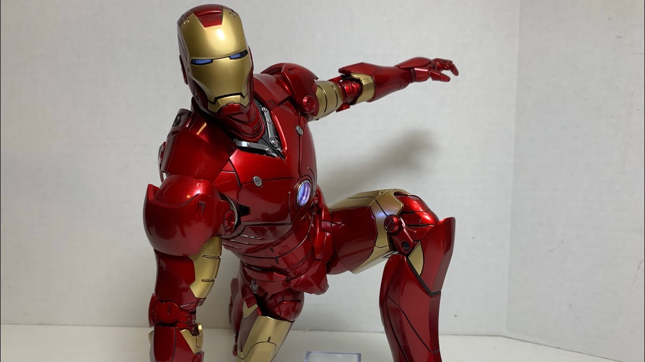 Iron Man Hot Toys Mark III Iron Man Diecast Movie Masterpiece 1/6 Scale Collectible Figure Review