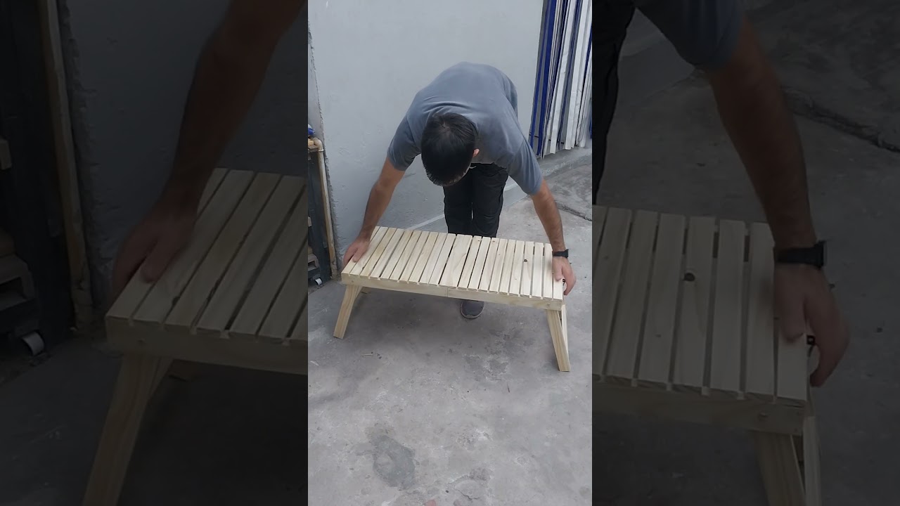 Mesita plegable, camping #carpintero #carpenter #mesa #camping #woodworking