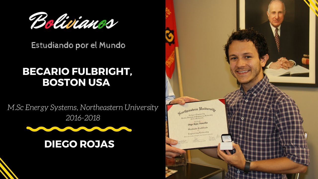 Diego Rojas, Becario Fulbright en Boston - Bolivianos Estudiando por el Mundo