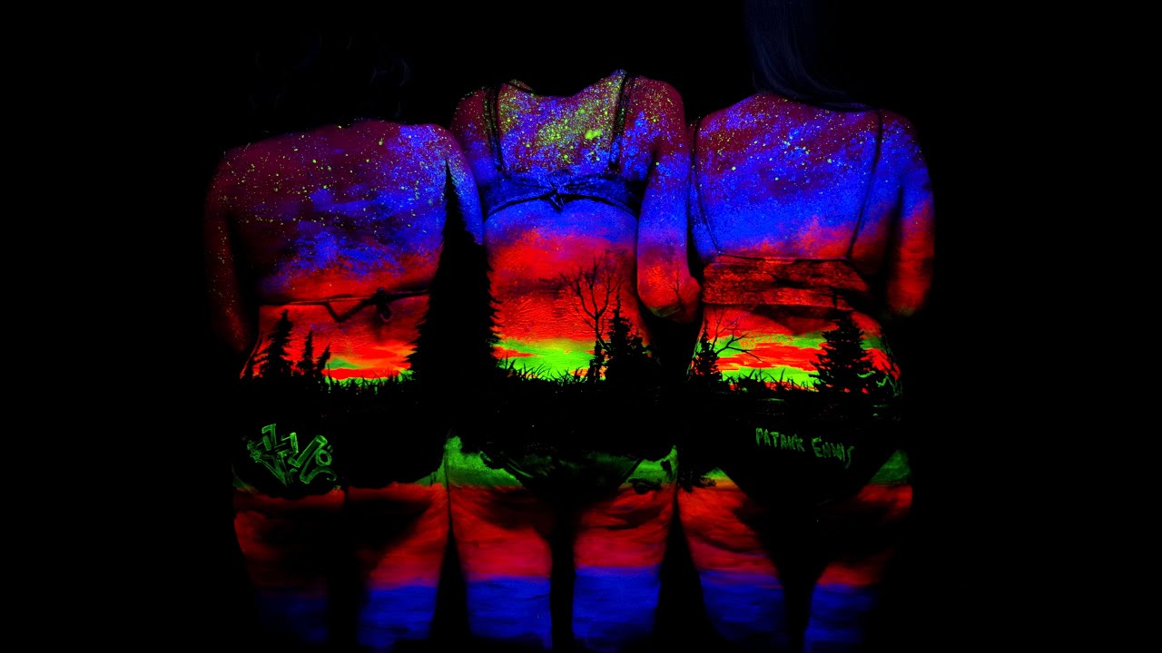 Ultraviolet Paint Project 2017 #ultravioletlight #yegmodel #bodypainter #bodypaint