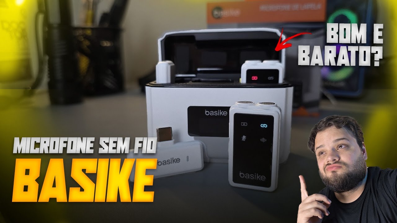 Microfone sem fio BASIKE | Vale a pena? | Unboxing & Review