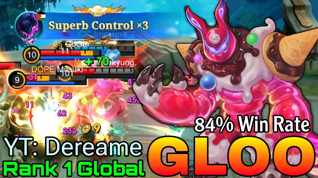 Roamer Gloo 84% Win Rate - Top 1 Global Gloo by YT: Dereame - Mobile Legends