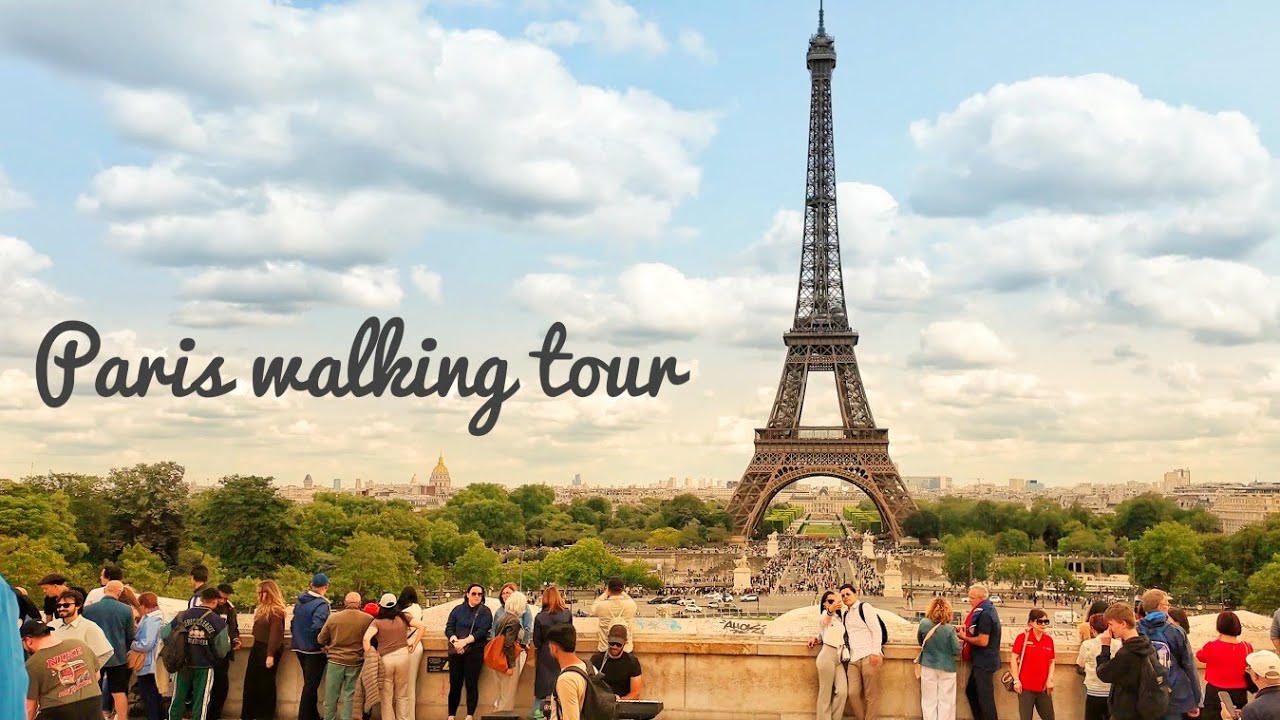 Caminhando em volta da Torre Eiffel em Paris | Walking Tour