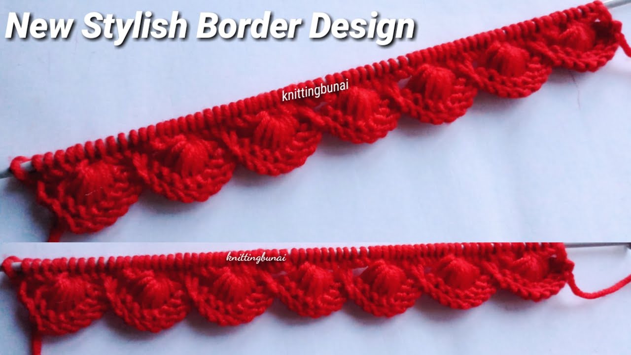Latest Border Design/Border design for ladies and girls/Zigzag border design/stylish border #knit