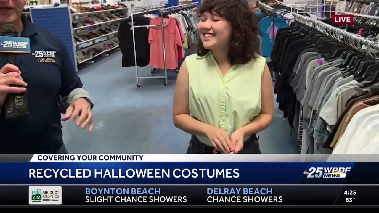 Amelia Williams on WPBF 25 News talking about Green Garments | Philanthropy Tank Palm Beach County