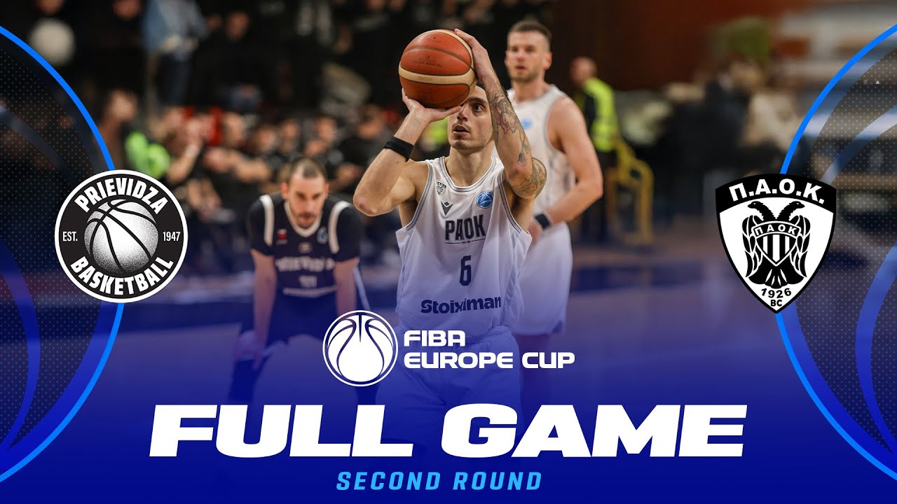 LIVE - BC Prievidza v PAOK BC  | FIBA Europe Cup 2025-26 | Second Round