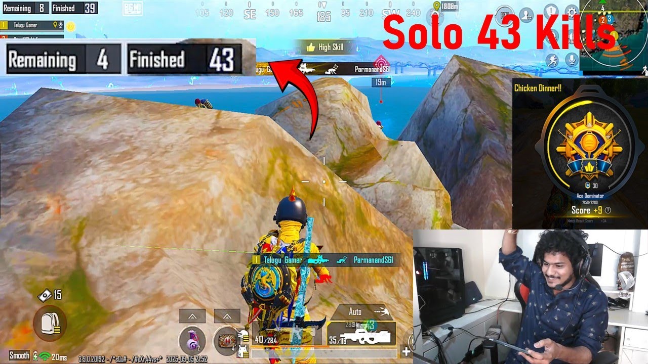 Solo 43 Kills Ace Dominator Vethukuntu Kummesam Po