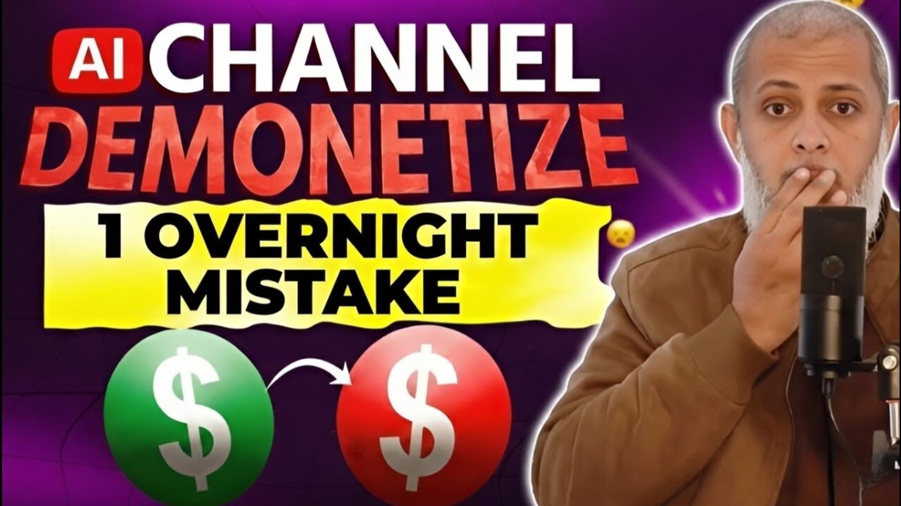 AI Channel Demonetized Overnight in 2026 – 1 Mistake!