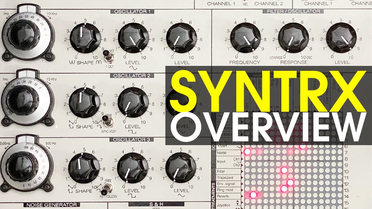 Erica Synths SYNTRX: Overview of functions, raw sound demos and patch ideas