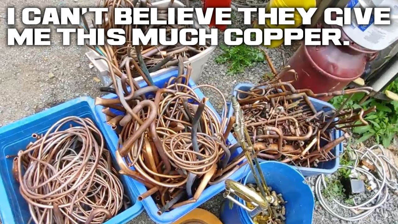 So much copper! Huge scrap payday from copper. Making money from junk.