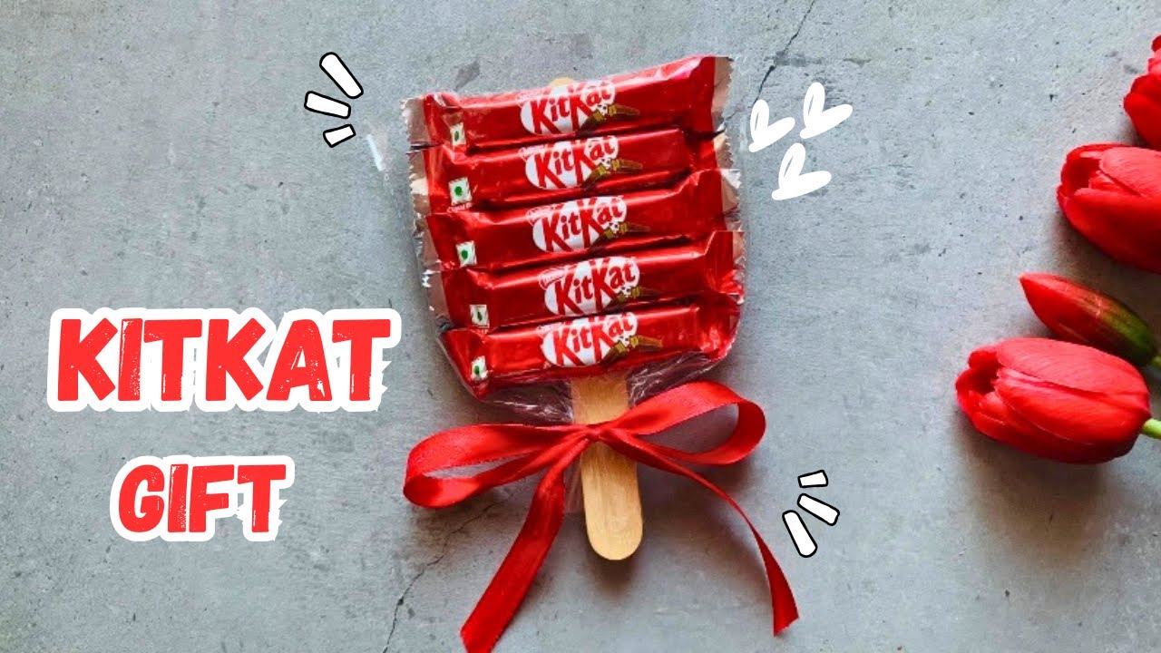 ❤️ DIY KitKat Gift Packing | Easy Return Gift Idea for Halloween #partyfavors 
