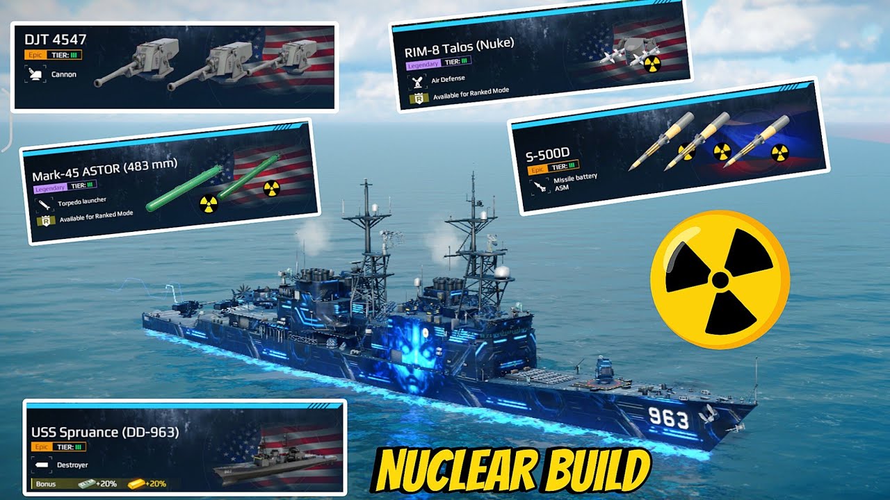 USS Spruance With Nuclear Equipment ☢️ Modern Warships New Update