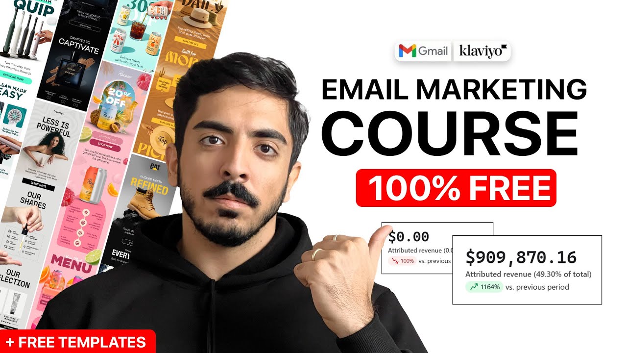 Ecommerce Email Marketing 2026 Free course | Klaviyo Shopify Figma