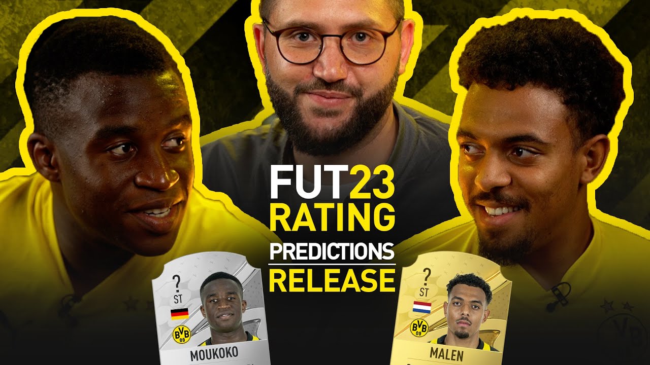 Moukoko & Malen predict their FIFA23 rating! | BVB x eFootball