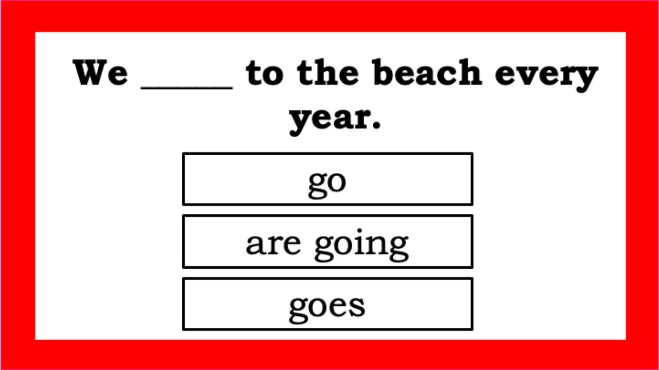 PRESENT TENSES Quiz 📚 Can you pass this Quiz?
