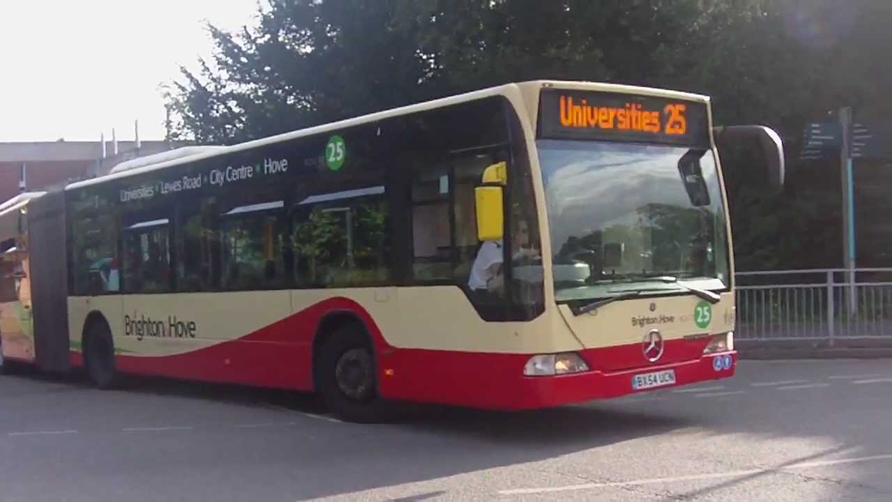 Brighton & Hove bendy bus route 25 at Sussex University