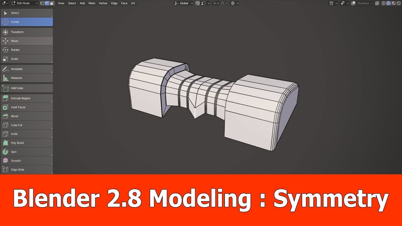 Совет для начинающих по моделированию в Blender 2.8: симметрия и зеркало