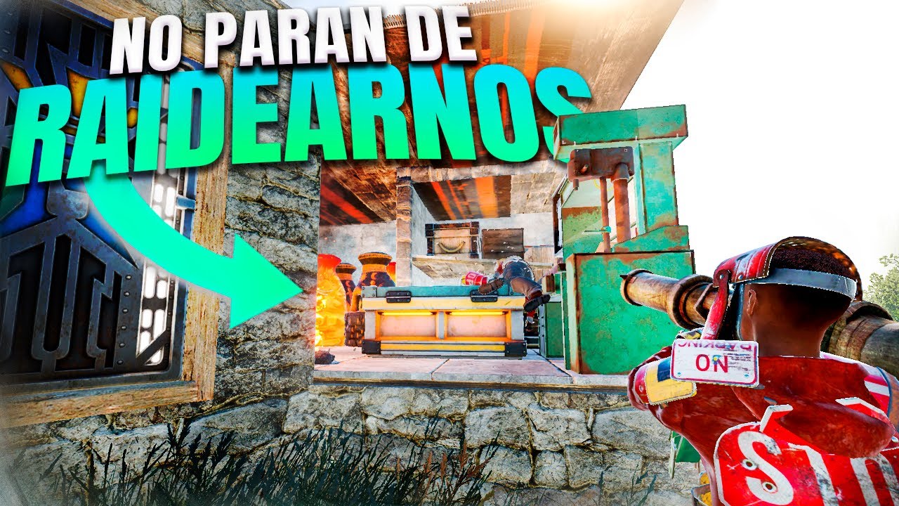 Nos RAIDEA DOS VECES un CLAN de 5 PERSONAS - RUST - Gameplay español