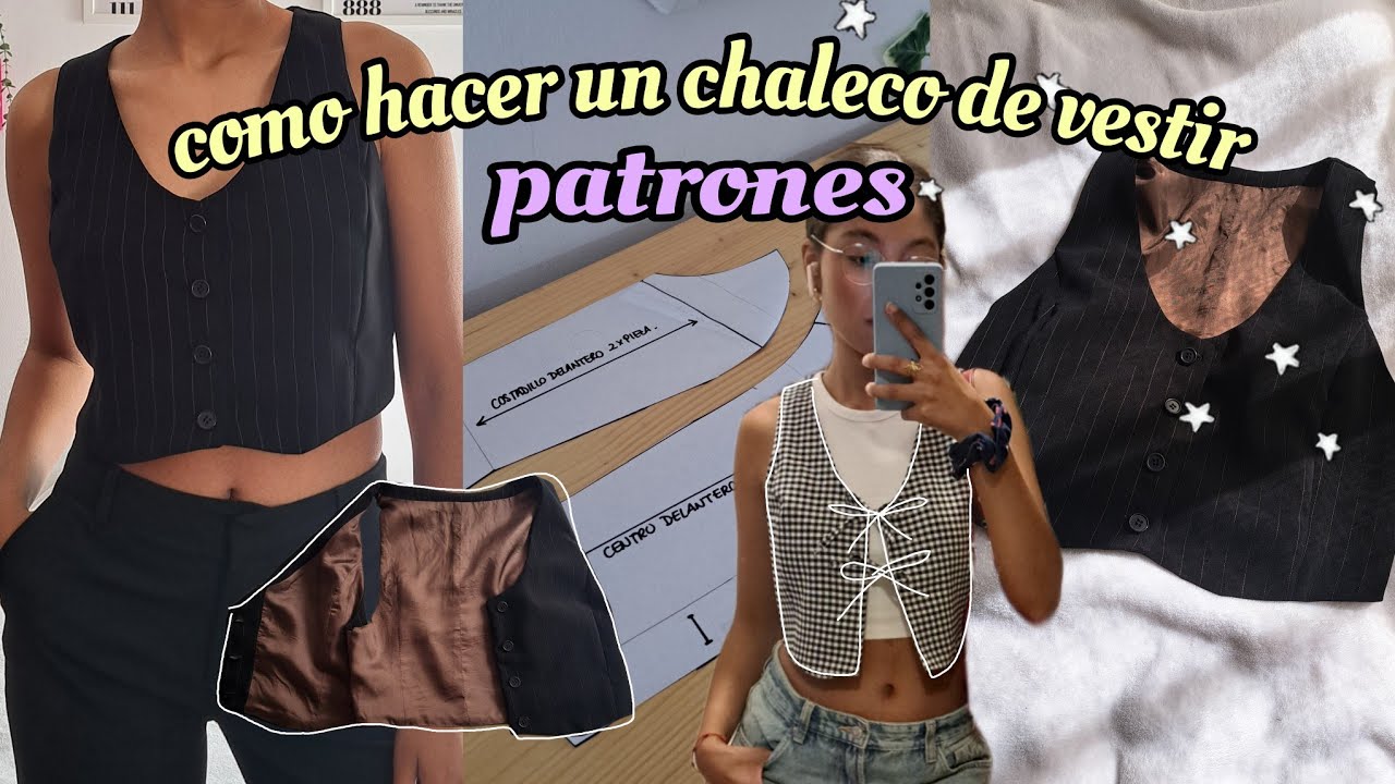 cómo hacer un chaleco de vestir | patrones | isacaldeb