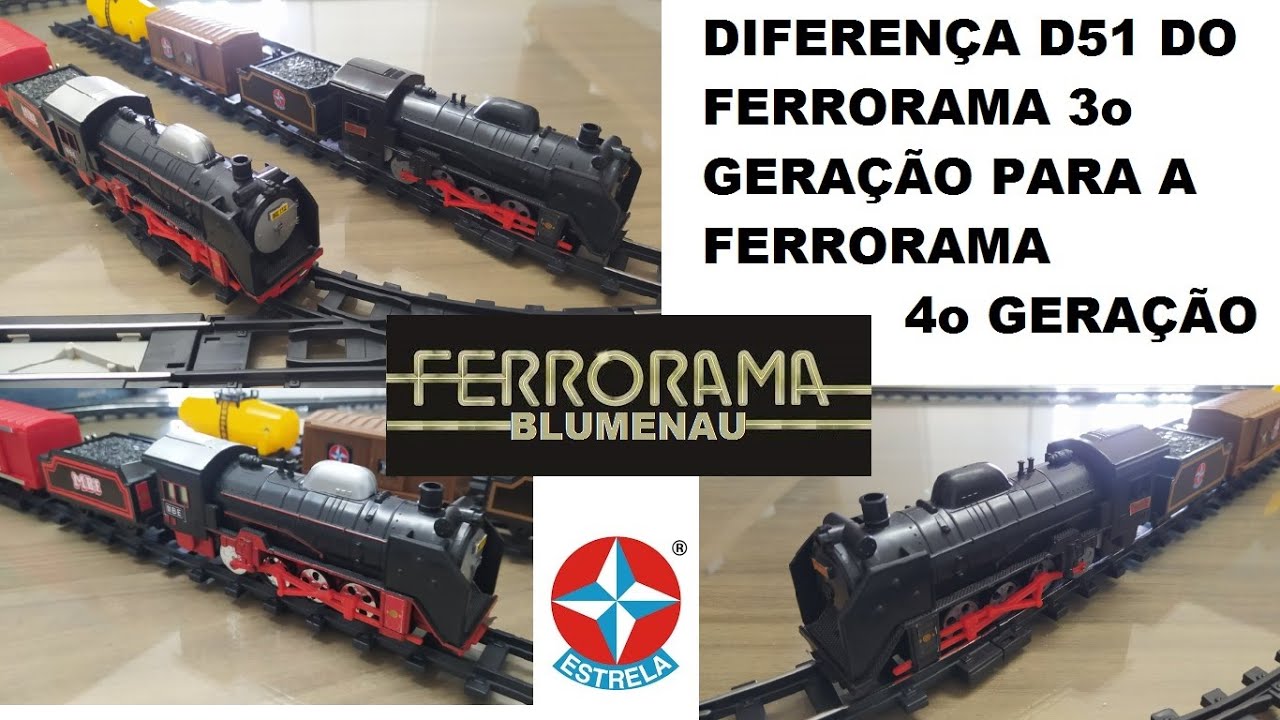 DIFERENÇA D51 DO FERRORAMA 3o GERAÇÃO PARA A FERRORAMA 4o GERAÇÃO (Relançamento)