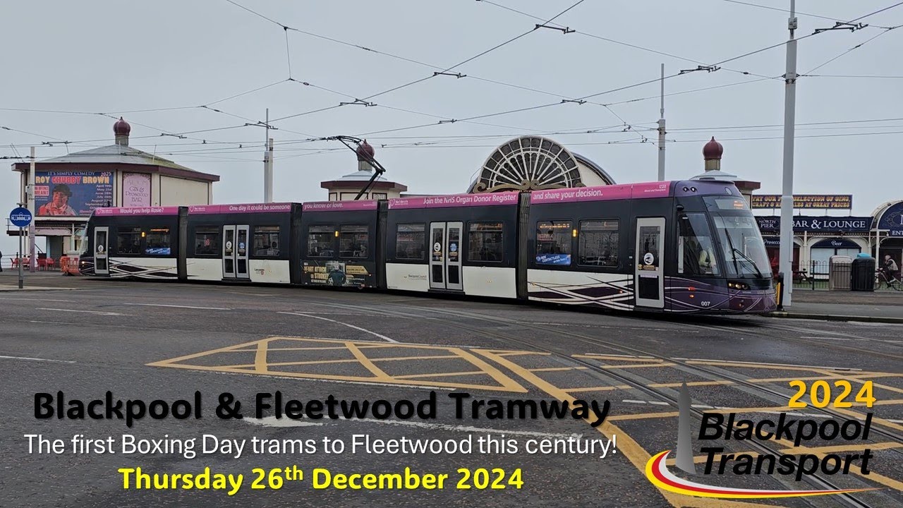 Blackpool & Fleetwood Tramway: First trams to Fleetwood this century on Boxing Day 2024
