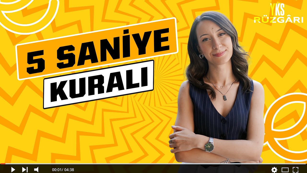 5 Saniye Kuralı Nedir? | Lise Ders Çalışma Taktikleri | Odaklanma - Dikkat - Erteleme Sorunu