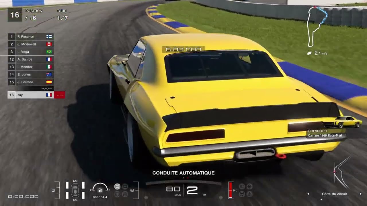 Gran Turismo 7 -  Road Atlanta - Clubman Cup US 700 - Chevrolet Camaro 1969 Race-Mod - Stock