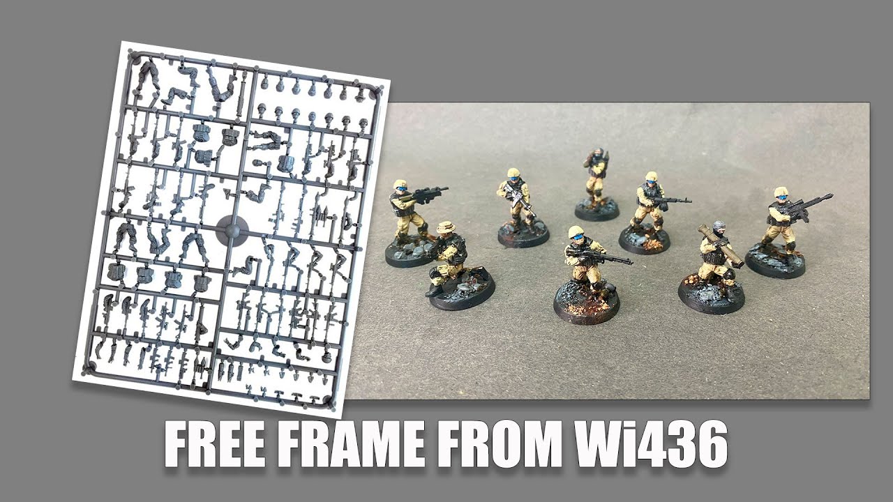 I painted the FREE Project Z frame I got from Wargames Illustrated.