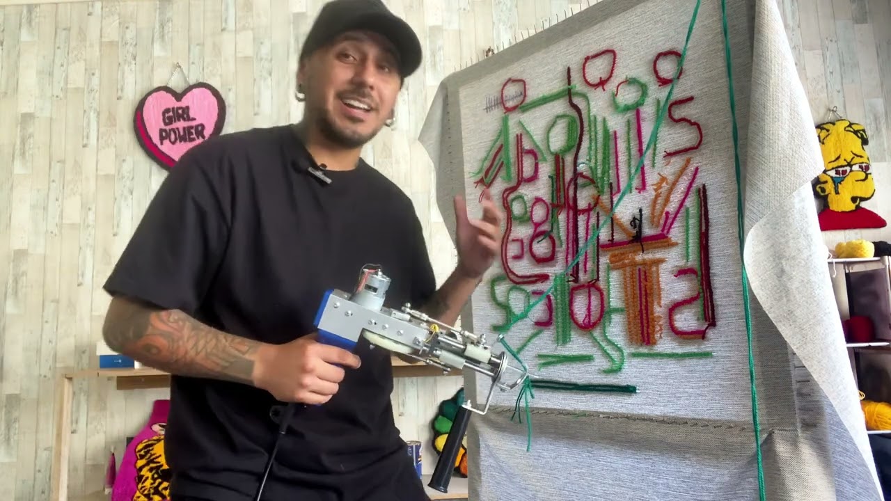 Cambiar de Corte a Loop pistola tufting / consejos básicos de uso de máquina / corte y loop.