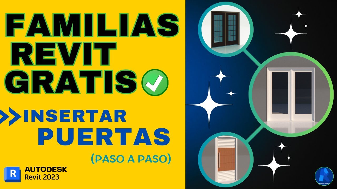 Cómo INSERTAR PUERTAS en REVIT | FAMILIAS REVIT GRATIS
