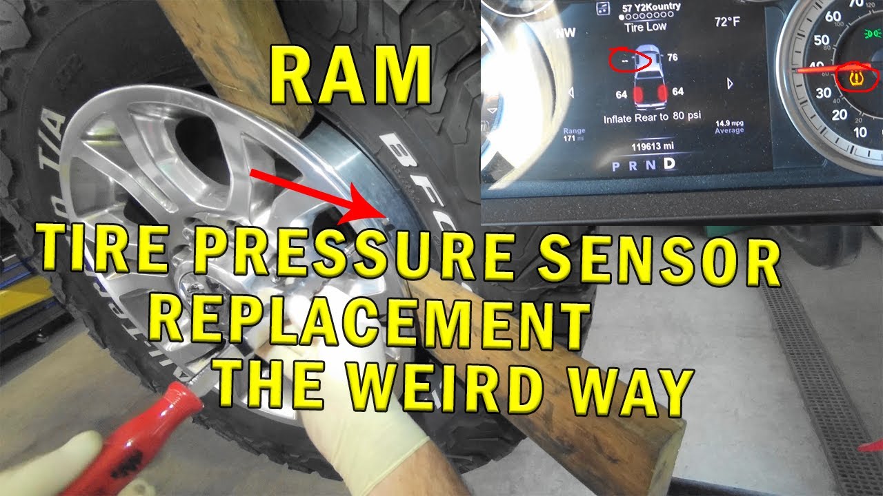 RAM TIRE PRESSURE SENSOR REPLACEMENT THE WEIRD WAY
