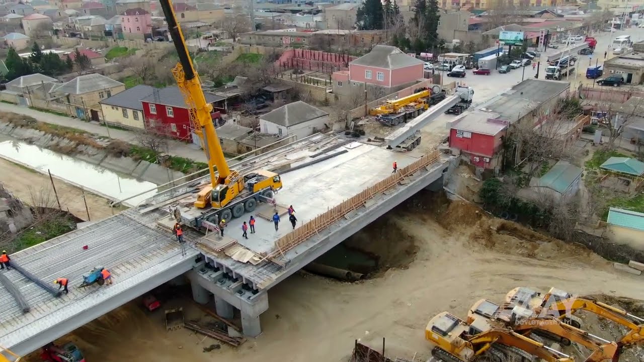 Yeni yol ötürücüsünün tikintisi sürətlə davam etdirilir