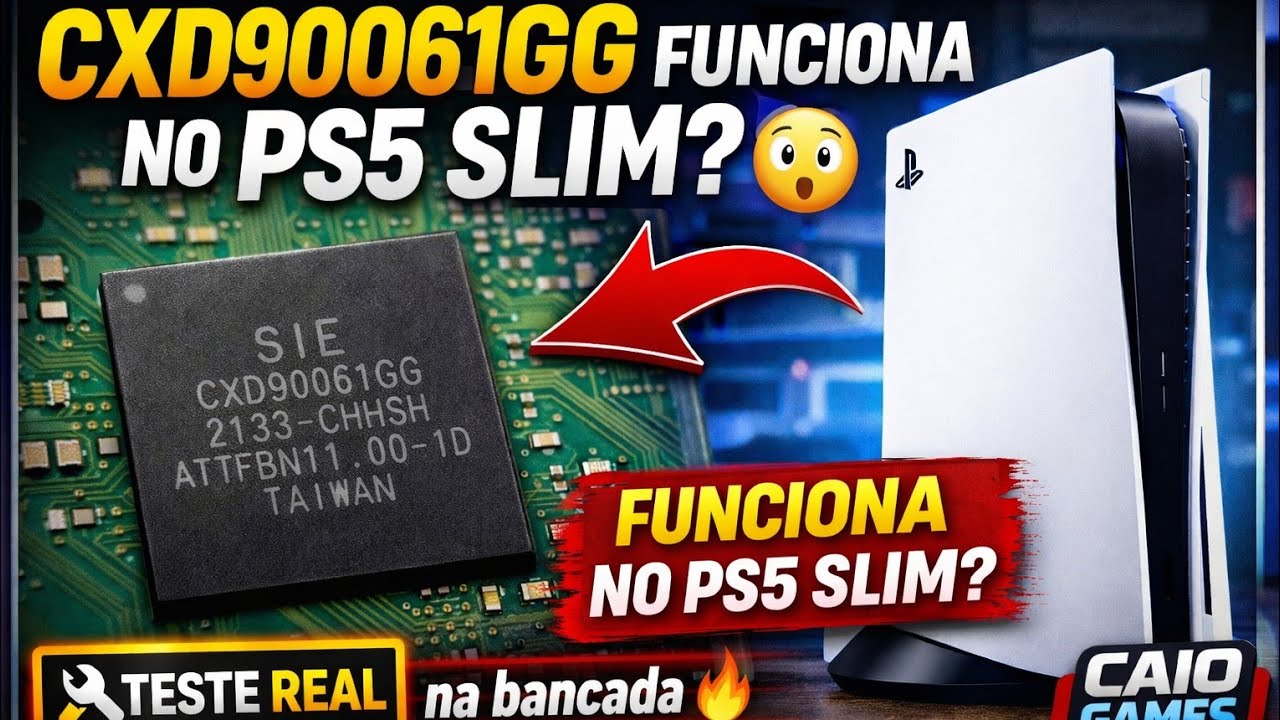 CXD90061GG FUNCIONA NO PS5 SLIM? TESTE REAL!