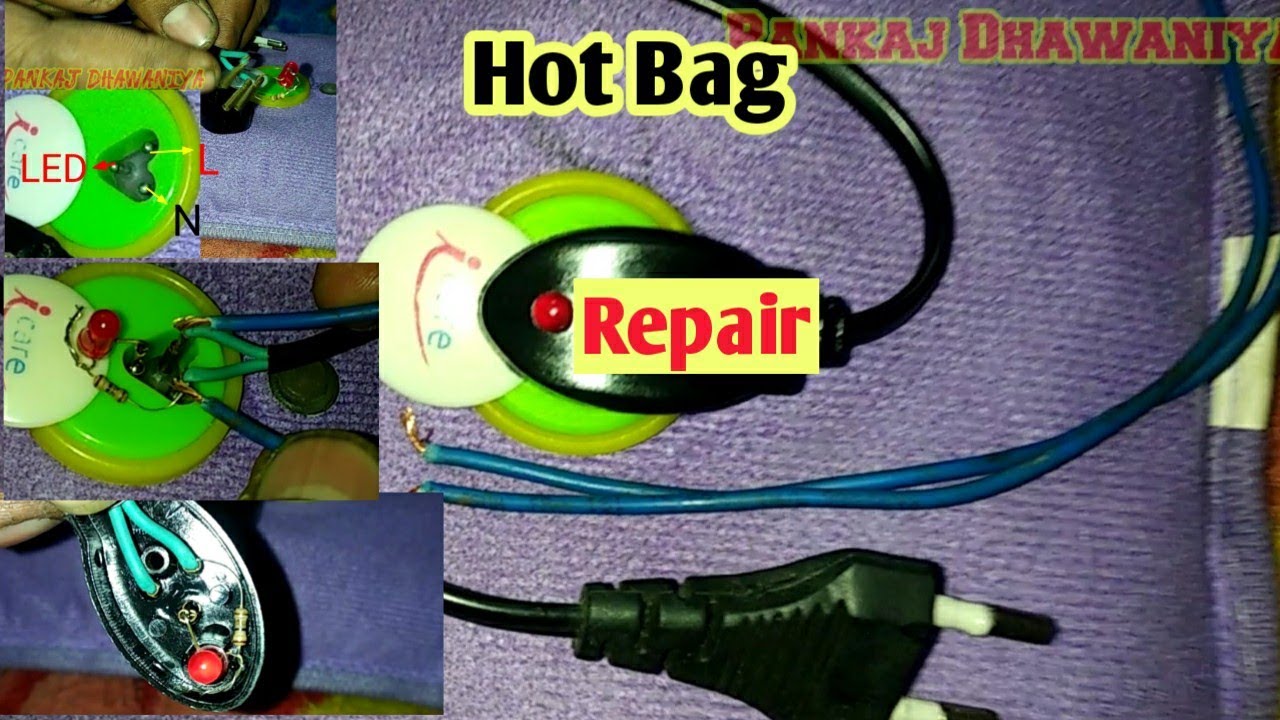 How to Repair Hot water bag | Hot water bag Repair | Hot bag Repair | Electric hot water bag Repair